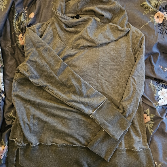 Lucky Brand Sweaters - Lucky Brand Women's Gray Cowl Neck Sweater